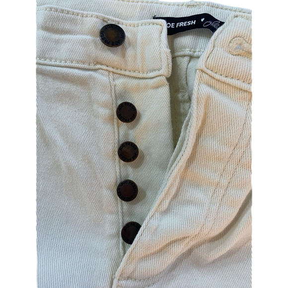 Joe Fresh + Jillian Peaches Jeans - cream / white button fly size 26 - Picture 5 of 11